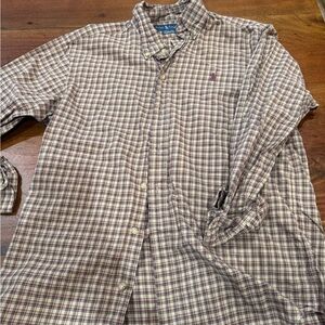 Ralph Lauren Brown Plaid Casual Shirt
